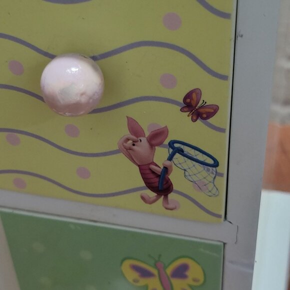 Winnie the Pooh Wooden Two Drawer Chest Jewelry Trinket Box - Picture 10 of 15